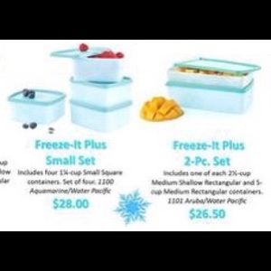 Tupperware Freeze-it Plus Set